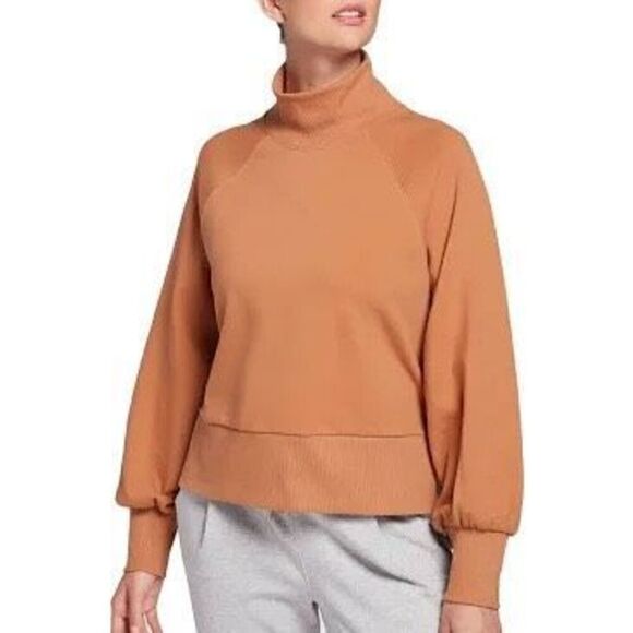 CALIA By Carrie Underwood French Terry Mock Neck Pullover - Picture 2 of 11